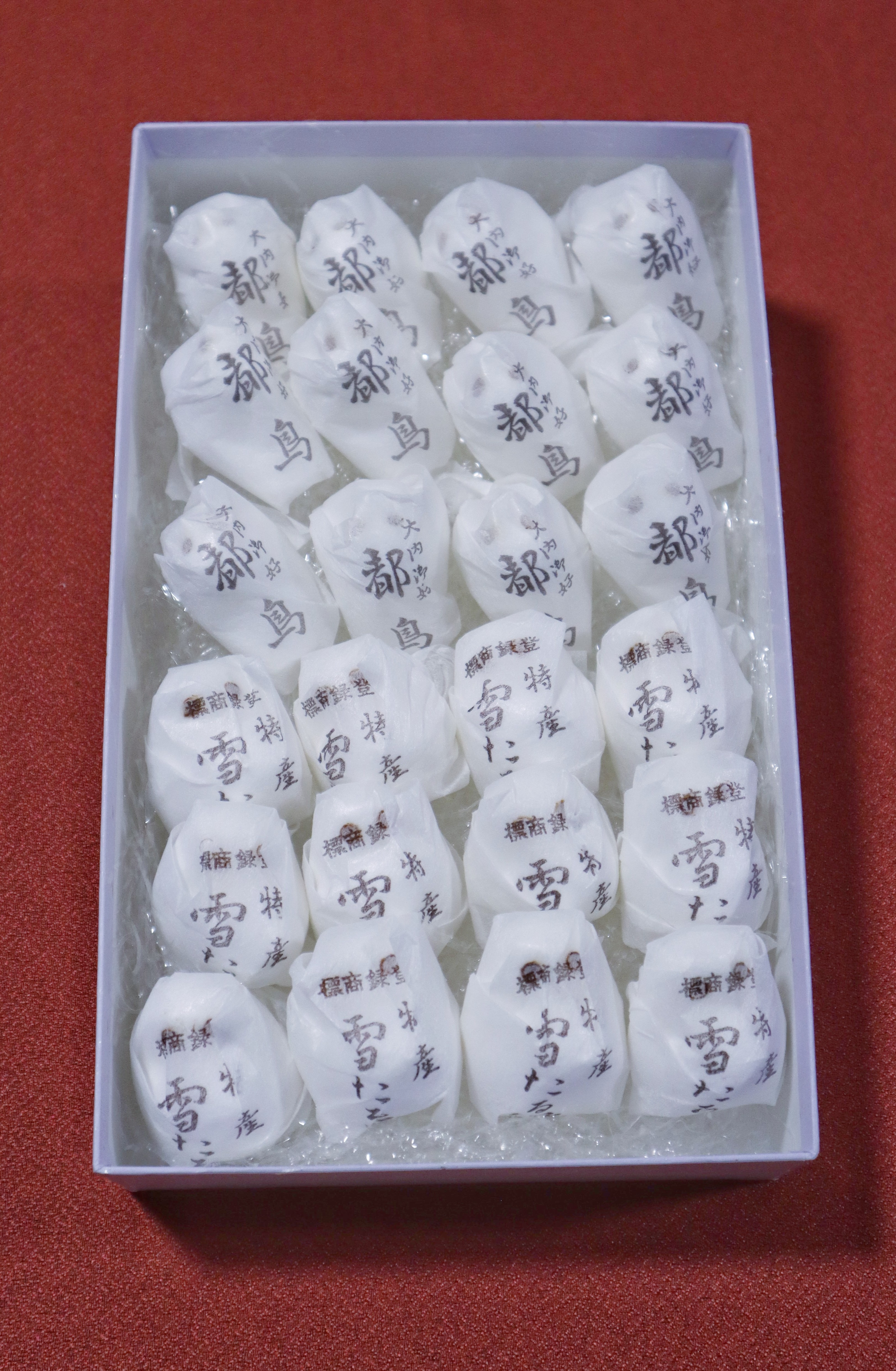 雪たる満・都鳥 24個入（薄紫の紙箱）